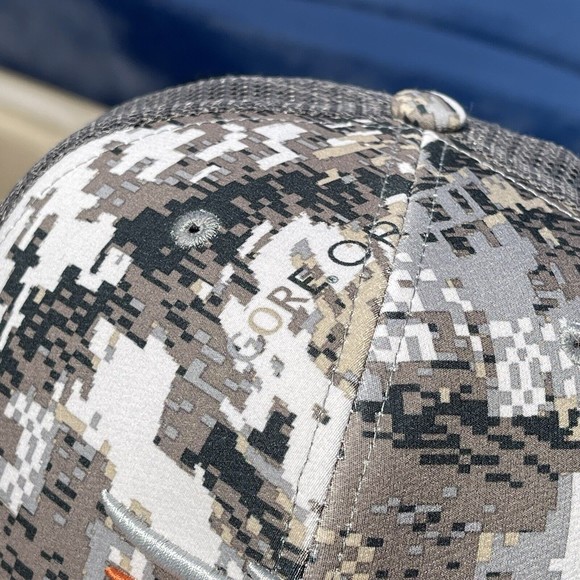 Sitka Digital Camouflage Hat Baseball Cap Adjustable Snapback Camo Mesh Gore - Picture 3 of 10